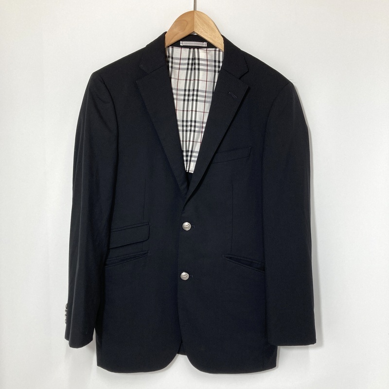 Burberry Black Label バーバリー ブラックレーベル テーラードジャケット BME51-400-29 ノバチェック Mサイズ ブラック アウター A15251◆拍卖