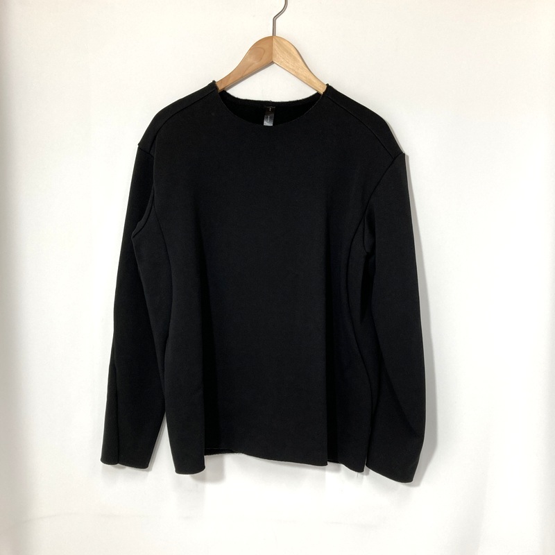 wjk ダブルジェイケイ スウェット バックボア シームトレーナー 7217 pe44g 裏起毛 日本製 メンズ XLサイズ ブラック トップス A15245◆拍卖