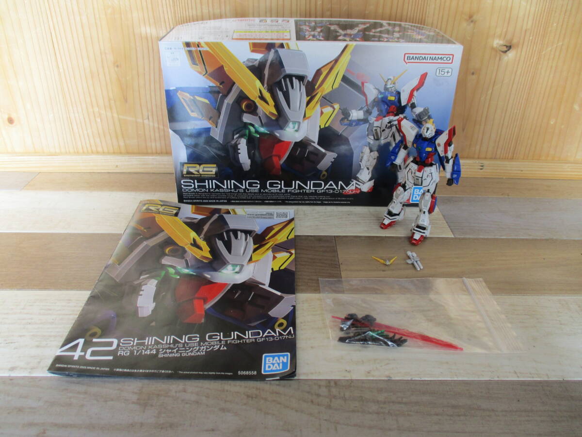 現状品 ほぼ組立済 SHINING GUNDAM DOMON KASSHU’S USE MOBILE FIGHTER GF13-017NJ ガンダム プラモデル BANDAI 激安1円スタート拍卖