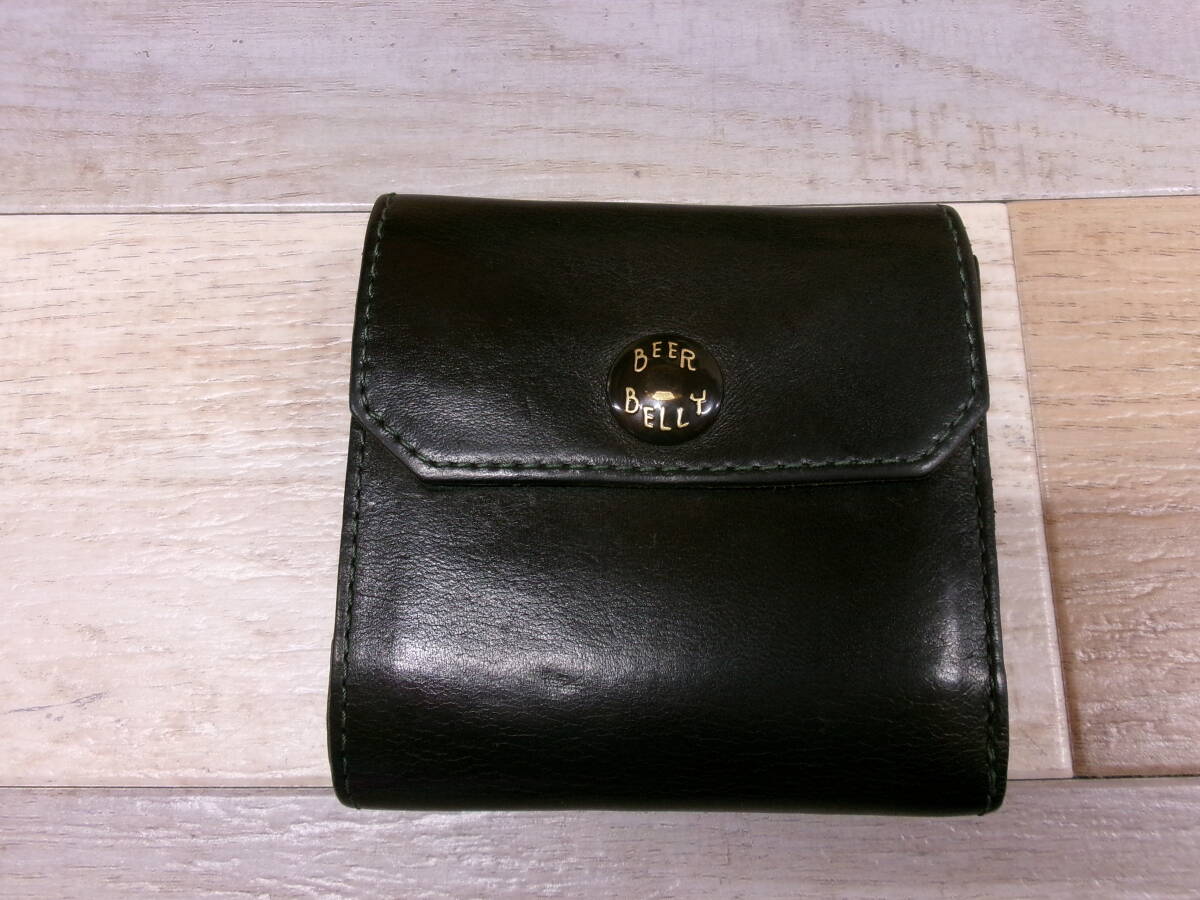現状品 BEER BELLY 二つ折り財布 ビアベリー 財布 傷あり 激安1円スタート拍卖