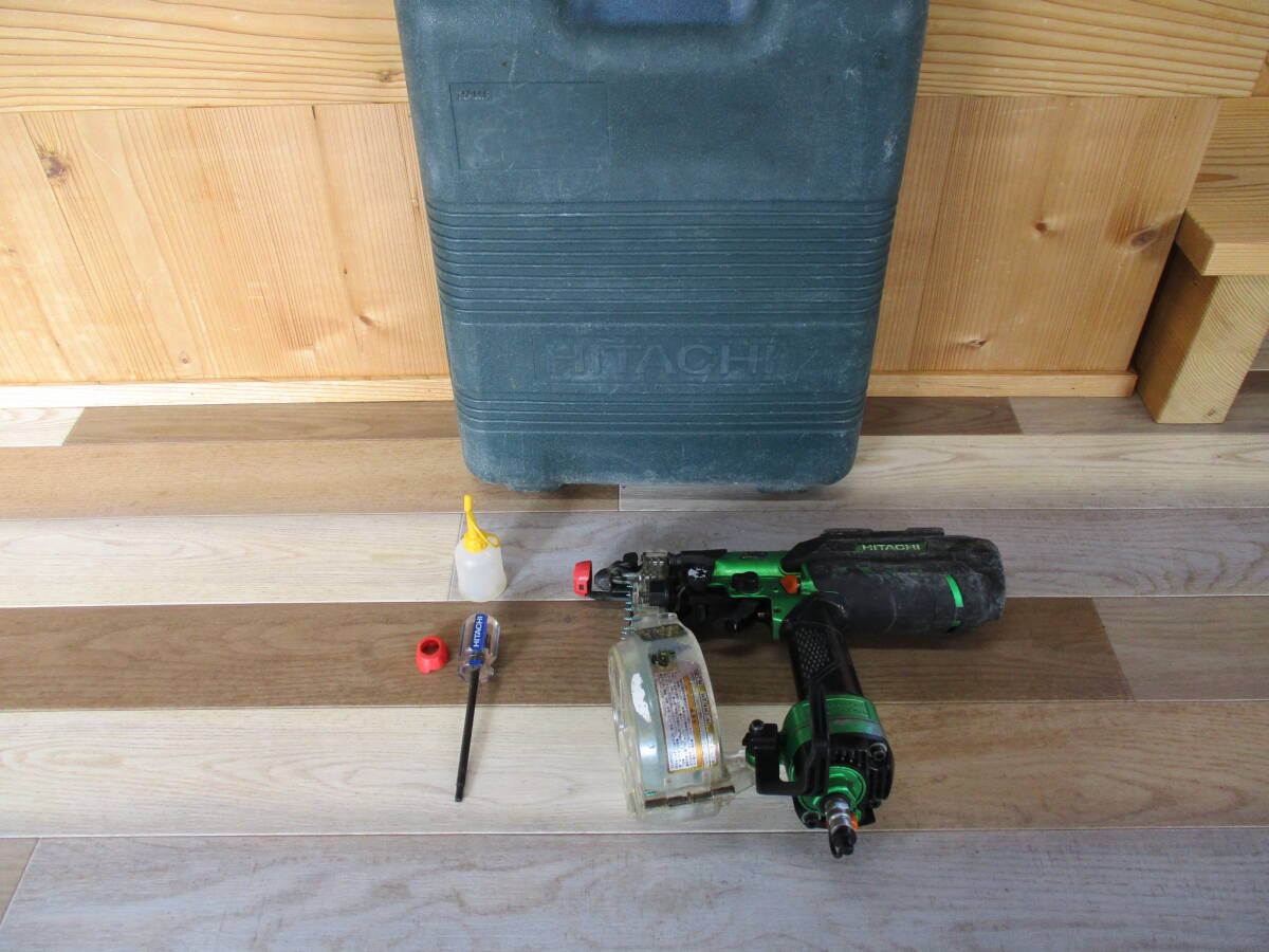 未検品 HITACHI 高圧ねじ打機 41㎜ WF4H3 日立 工具 DIY 保護メガネ欠品 NO.2プラスビット欠品 激安1円スタート拍卖