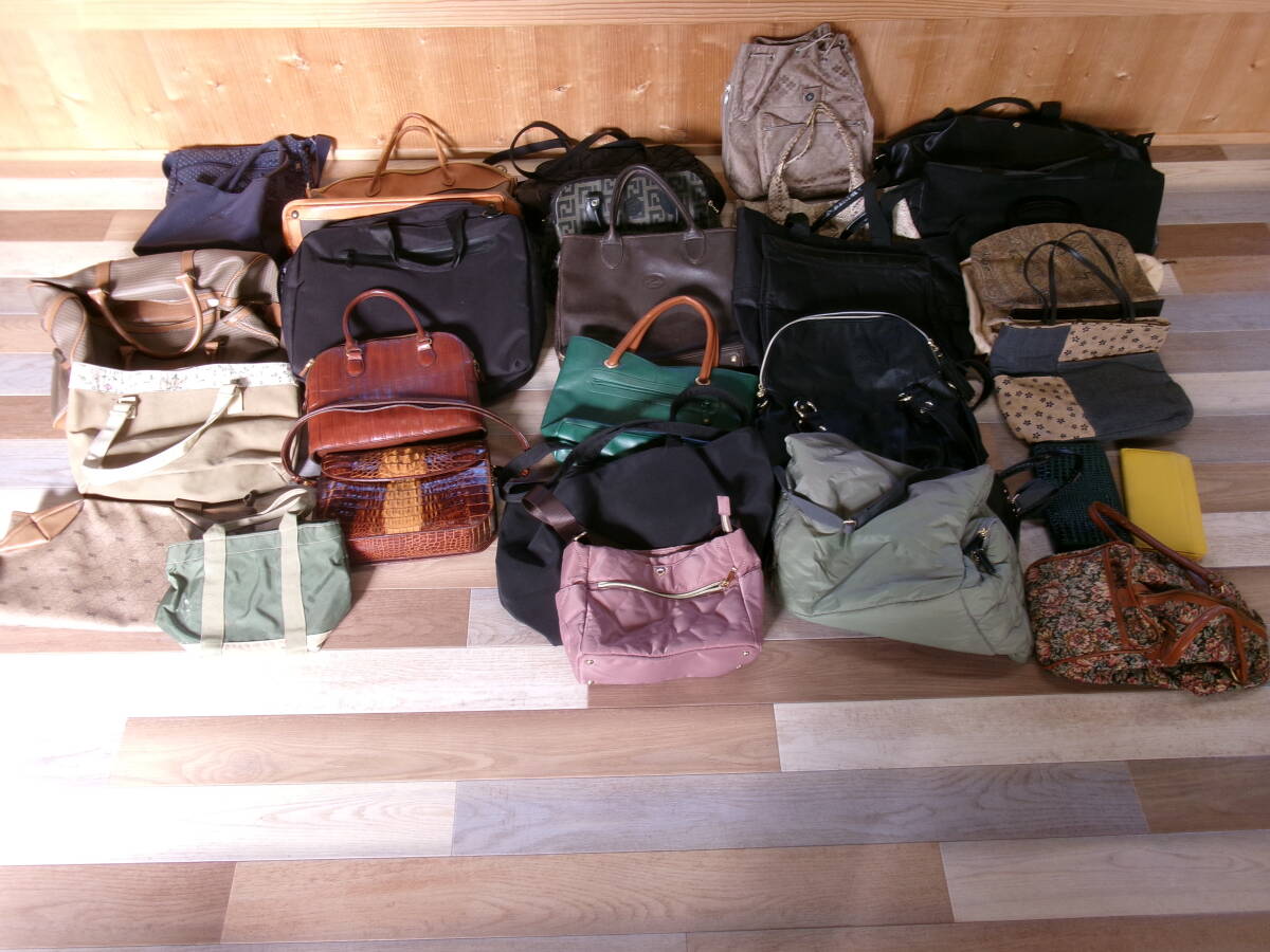 【商品詳細必読】5 バッグ 鞄 ボストンバッグ 財布 トートバッグ ショルダーバッグ など おまとめ 激安1円スタート拍卖