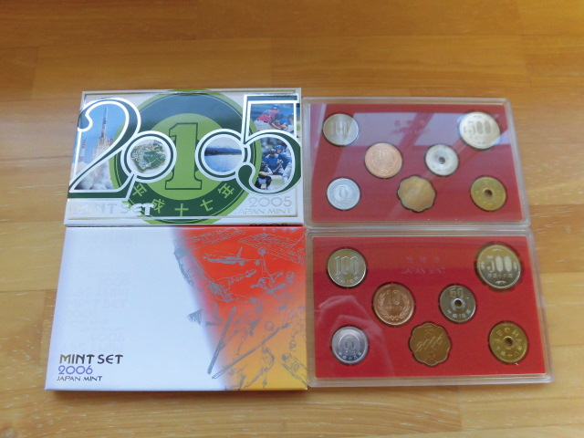現状品 MINT SET 2005 平成17年 / MINT SET 2006 平成18年 1332円 独立行政法人 造幣局 コレクション 激安1円スタート 拍卖