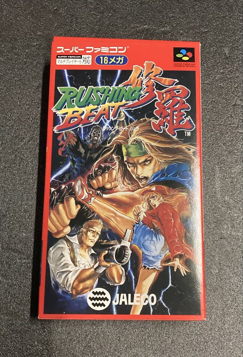 1000円〜 ラッシングビート修羅 スーパーファミコンソフト 箱 説明書付 SFC 任天堂拍卖
