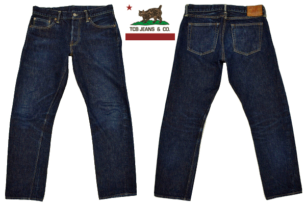 K-4853★美品★TCB jeans ティーシービージーンズ★岡山 倉敷 児島 日本製 ヴィンテージ復刻 濃紺デニム 赤耳 ストレートジーンズ W-29拍卖