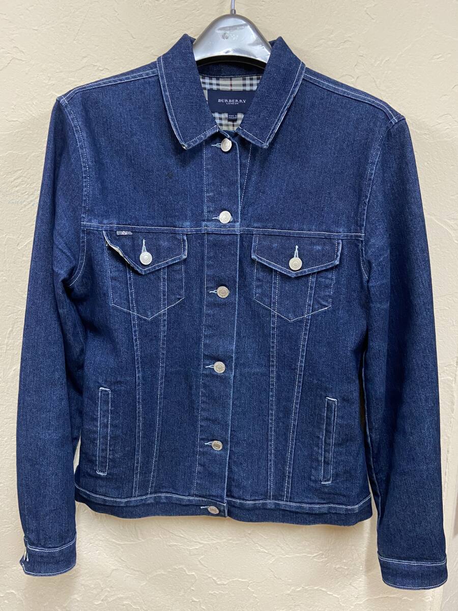 BURBERRY London バーバリーロンドン レディース デニムジャケット Gジャン ジージャン サイズ UK8 USA6 拍卖