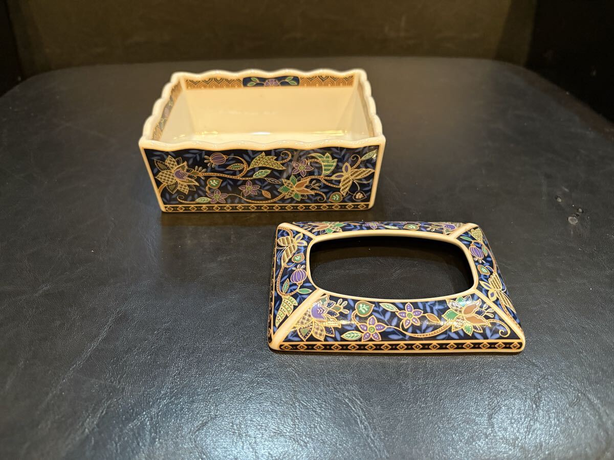 希少 格安 高級 陶器製 RYUHO ポケットティッシュケース 日本製 保管品 骨董 レトロ 格式 伝統 歴史 オブジェ 箱無し拍卖