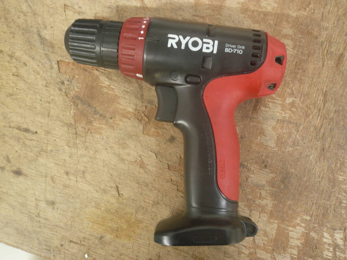 ♪RYOBI リョービ 充電式ドライバドリル BD-710 本体のみ 動作未確認 送料は説明欄※ジャンク品扱い ■60拍卖