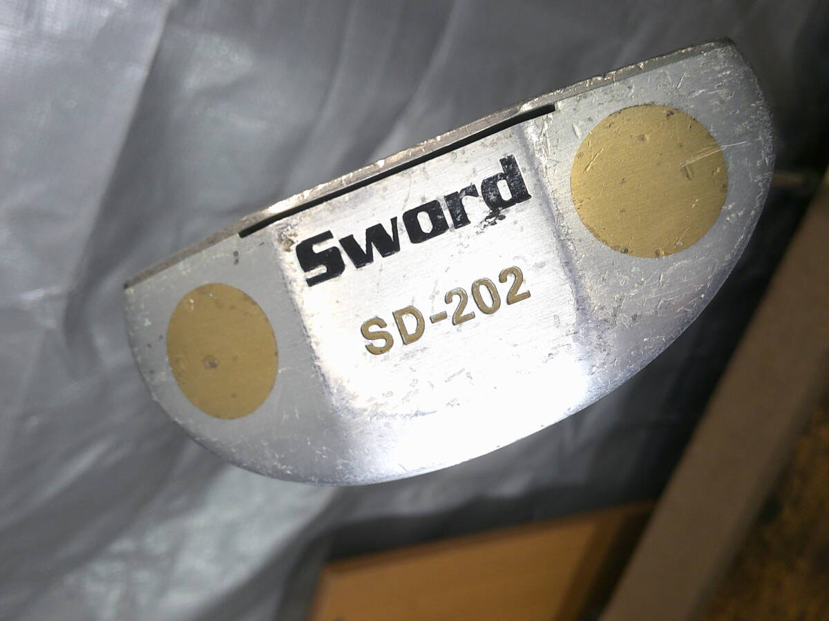 ▼(497)パター・スウォード「Sword/SD-202/TITANIUM」/サイズ(約)86.5㎝【34インチ】/総重量-約530g ※使用感現状品 ■120拍卖