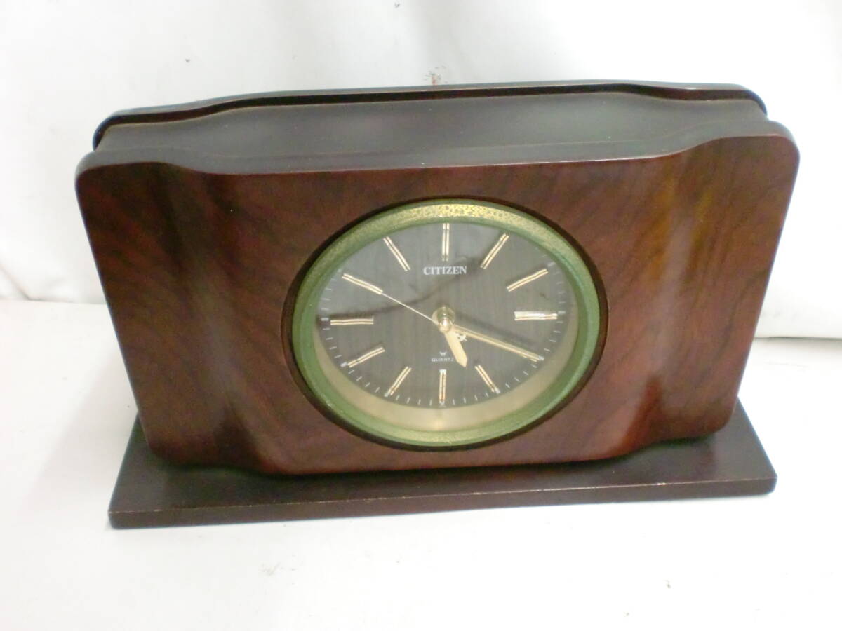 ●シチズン クォーツ 置時計 約9.5cm×40cm×25cm※現状品■80拍卖