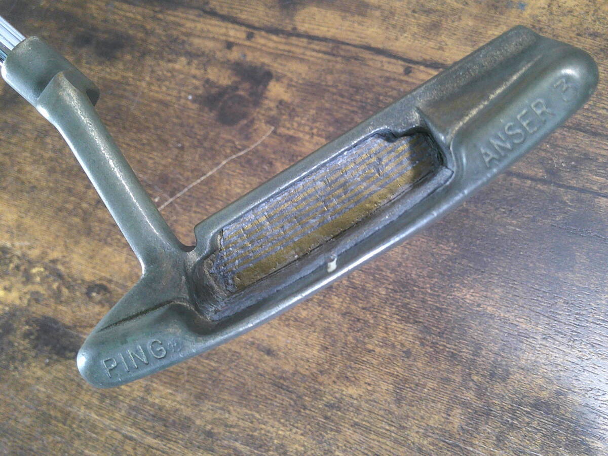 ▼(498)パター・ピン「PING/ANSER3/おもり貼り付」/サイズ(約)83.5㎝【32インチ】/総重量-約480g ※使用感現状品 ■120拍卖