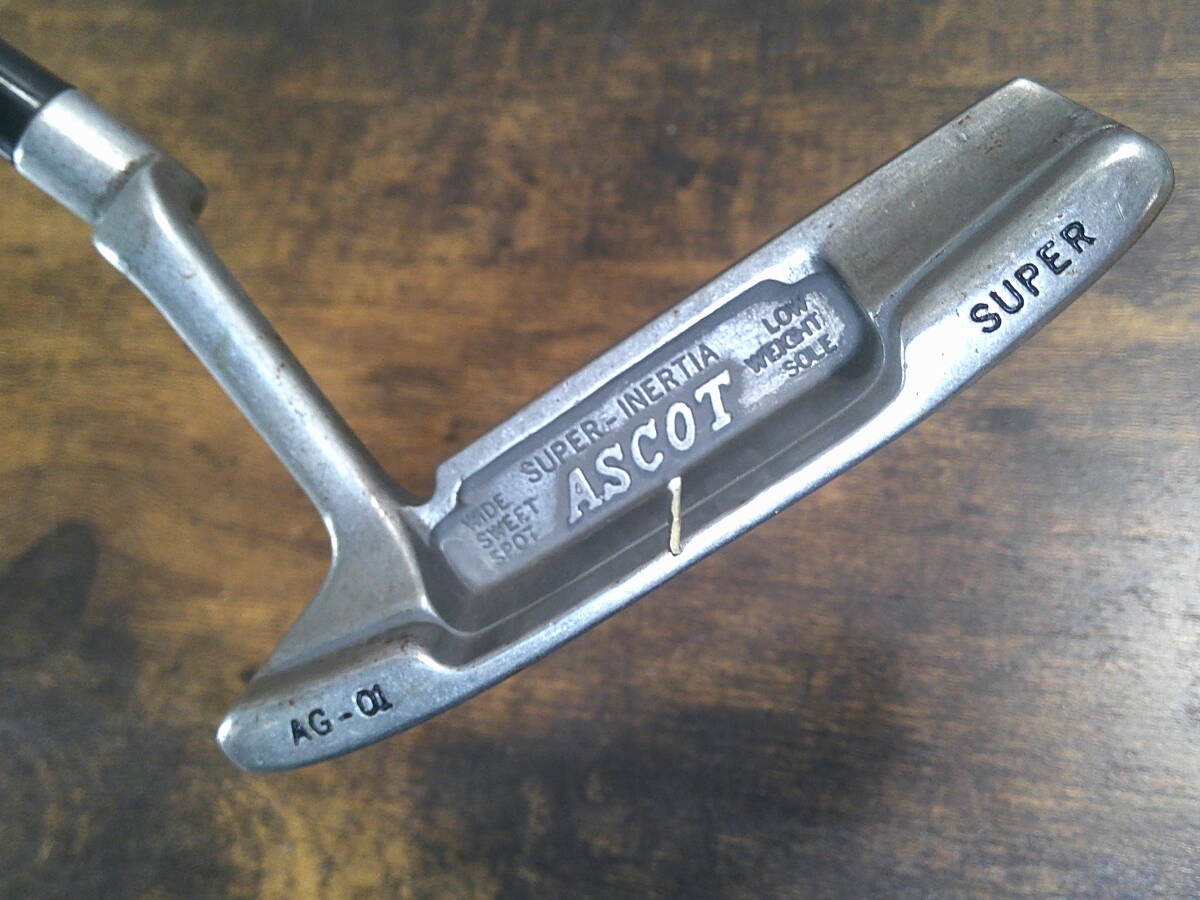 ▼(501)パター・アスコット「ASCOT/AG-01/SUPER-INERTIA」/サイズ(約)87㎝【34インチ】/総重量-約420g ※使用感現状品 ■120拍卖