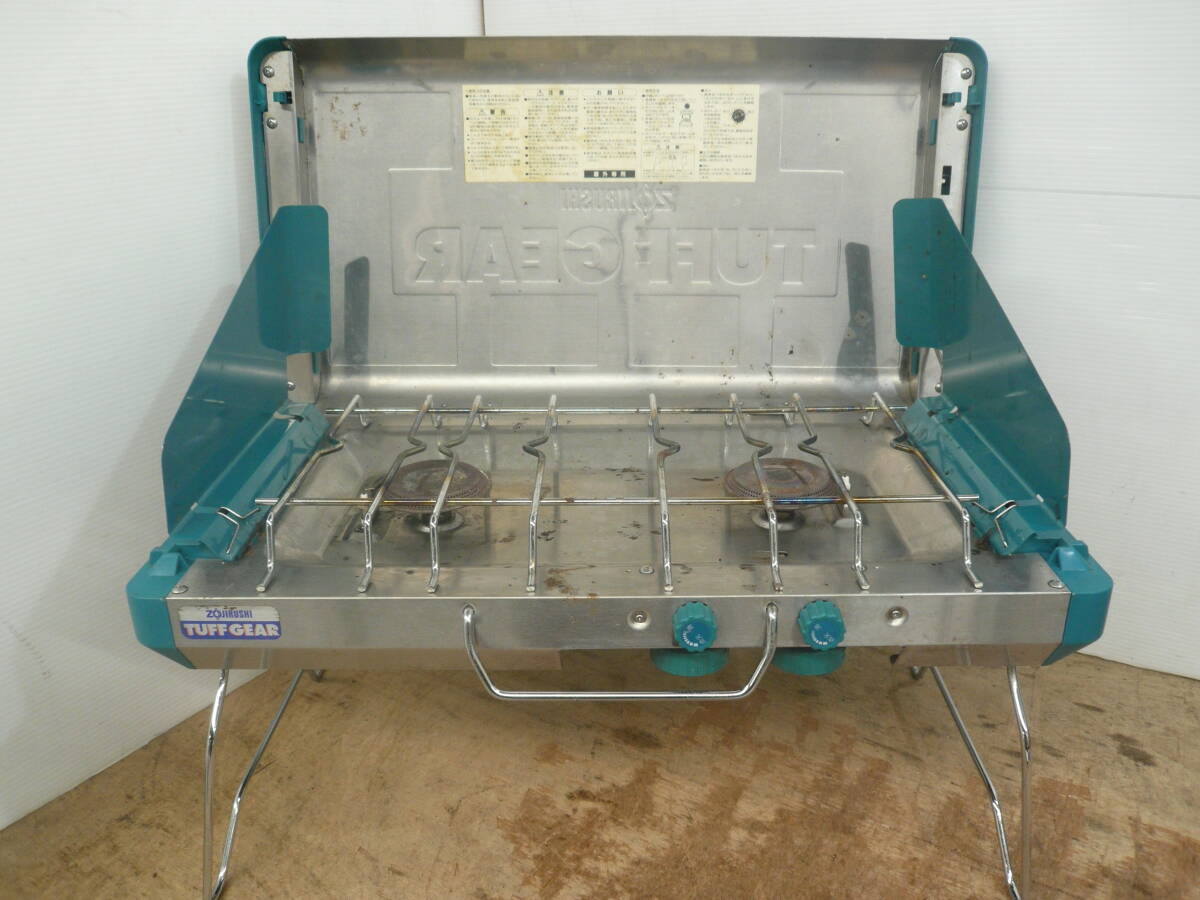 ♪ ZOJIRUSHI 象印 ツーバーナー TUFF GEAR GTA-S40N 1997年 燃焼未確認 送料は説明欄※ジャンク品扱い ■120拍卖