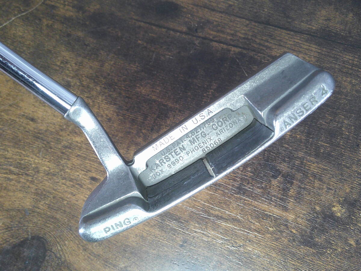 ▼(508)パター・ピン「PING/ANSER4/BOX 9990/85068」/サイズ(約)85㎝【33インチ】/総重量-約510g ※現状品 ■120拍卖