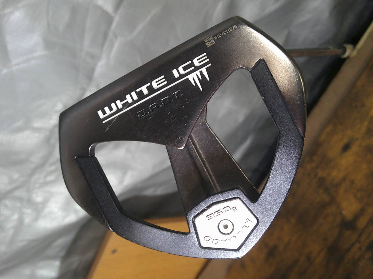 ▼(509)パター・オデッセイ「ODYSSEY/350G/D.A.R.T/WHITE ICE」/サイズ(約)84㎝【33インチ】/総重量-約550g ※グリップ傷み 現状品 ■120拍卖