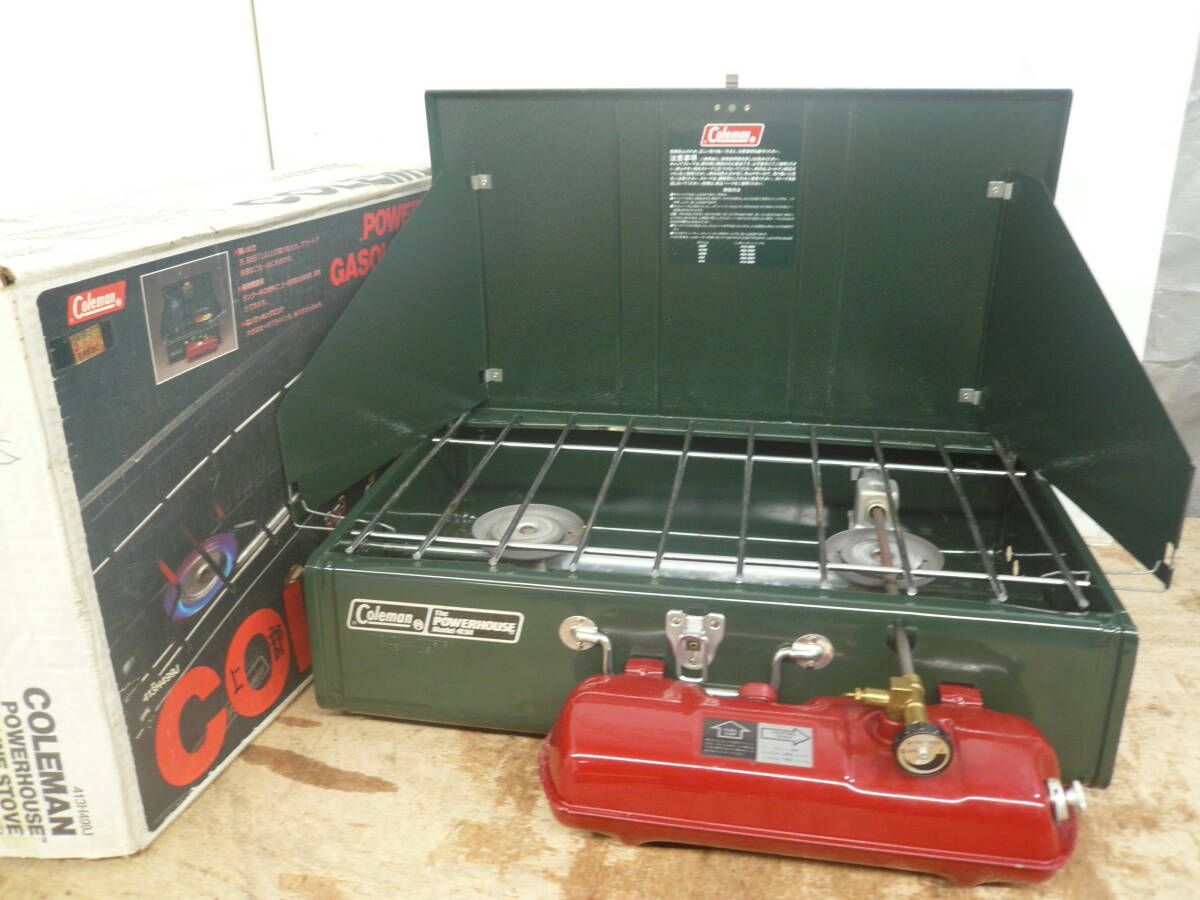 ♪Coleman コールマン ツーバーナー 413H499J 1990年製 動作未確認 送料は説明欄※ジャンク品扱い ■120拍卖