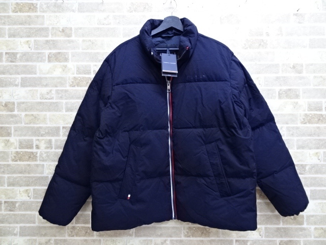 ●1130K6 TOMMY HILFIGER トミーヒルフィガー STAND COLLAR PUFFER JACKET ダウンジャケット XLサイズ拍卖