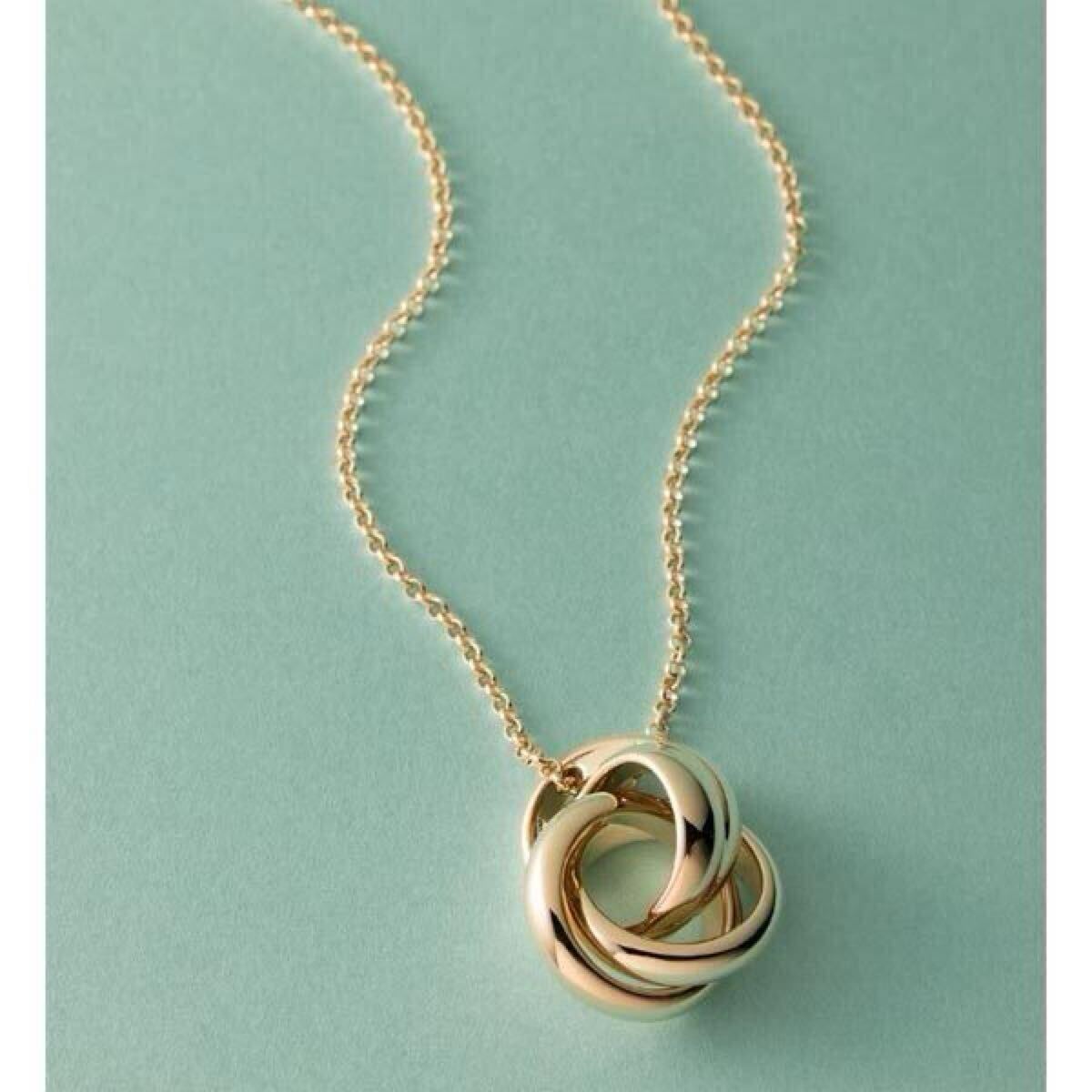 23区【Oggi10月号掲載】ツインフープ トップ ネックレス (ゴールド系) 新品拍卖