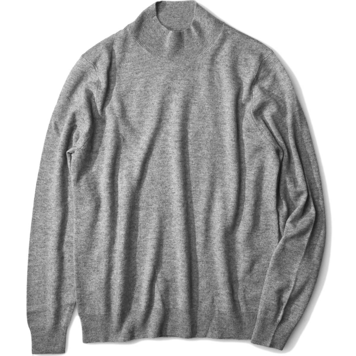 8,5万【malo マロ 新品】ふわトロな温かみと安定性を備えたウール70カシミア30◇汎用性◎オンでは知的,オフでは上品見えモックネックニット拍卖