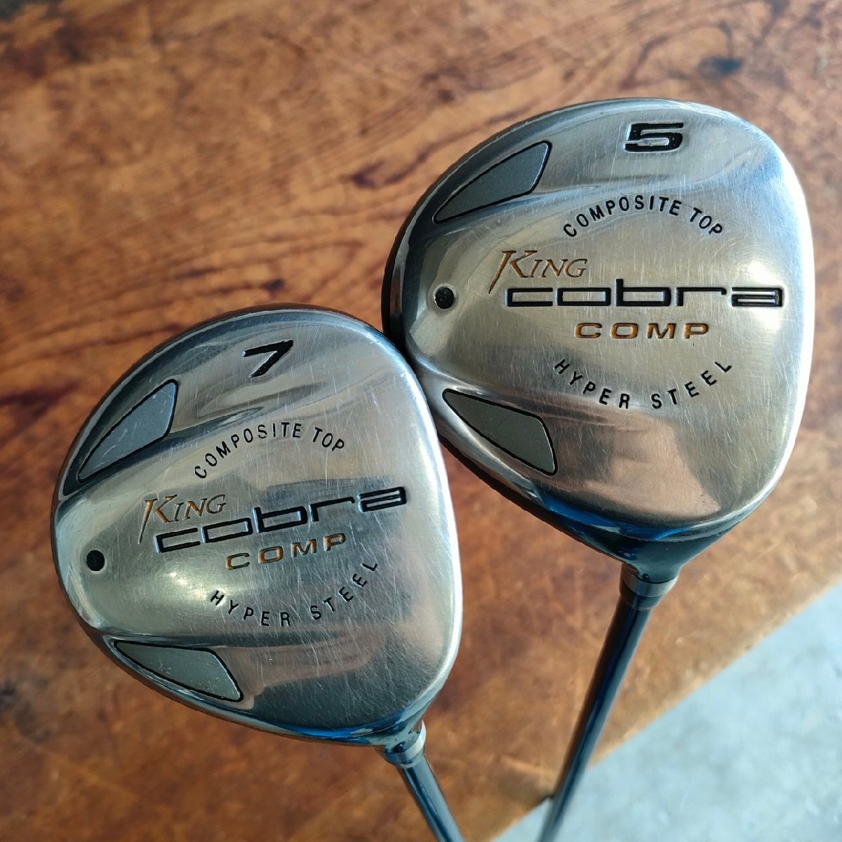 KING Cobra キングコブラ COMP HYPER STEEL フェアウェイウッド 5・7 2本セット REGULAR FLEX/LOW KICK/45g ゴルフクラブ ヘッドカバー付き拍卖