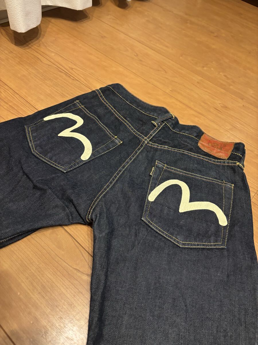 エヴィス EVISU カモメデニム lot 2000T y2k 33x32 セルビッジ赤耳 チェーンステッチ拍卖