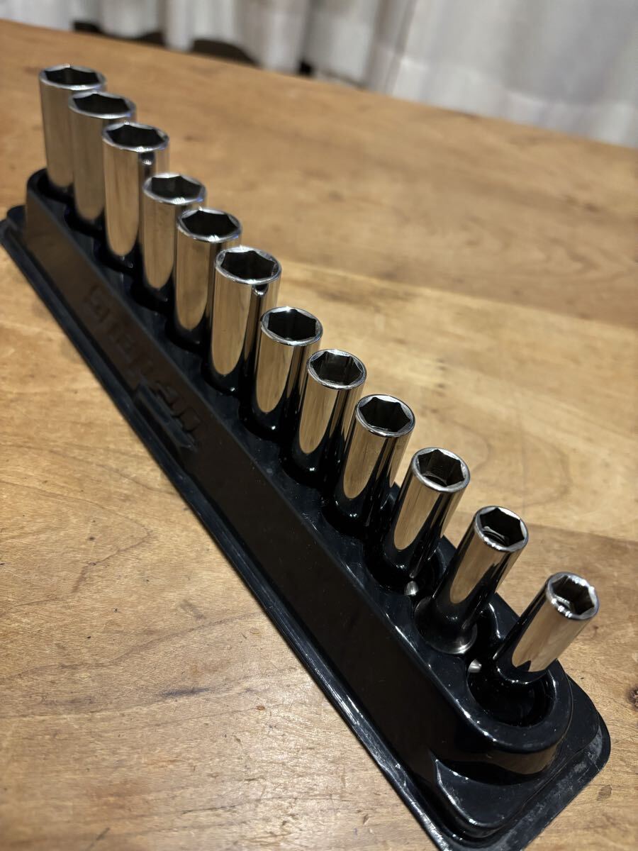 スナップオン Snap-on メトリック ディープ ソケット 6ポイント(12個)(8-19mm) セット 212SFSMY 拍卖