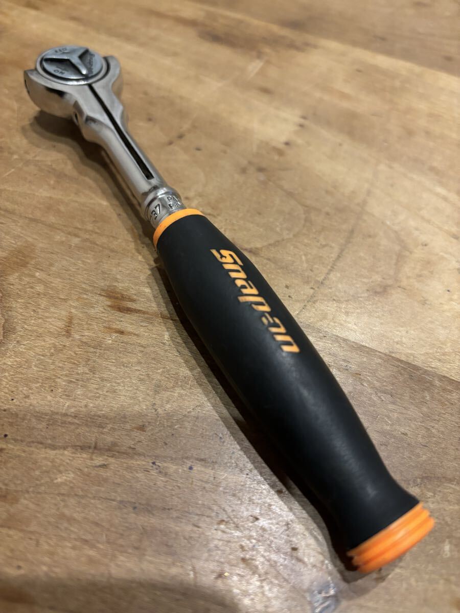 スナップオン ラチェット 1/4インチラウンドベット TH737 Snap-on オレンジ ソフトグリップ拍卖