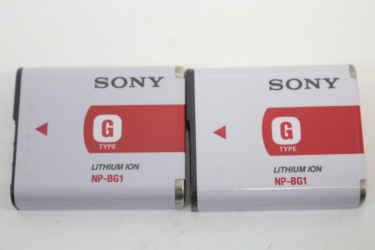 SONY ソニー NP-BG1 純正電池パック バッテリー カメラ コンデジ 充電可能 電圧測定済み 二個セット ⑤ 11-G010/1/60L拍卖