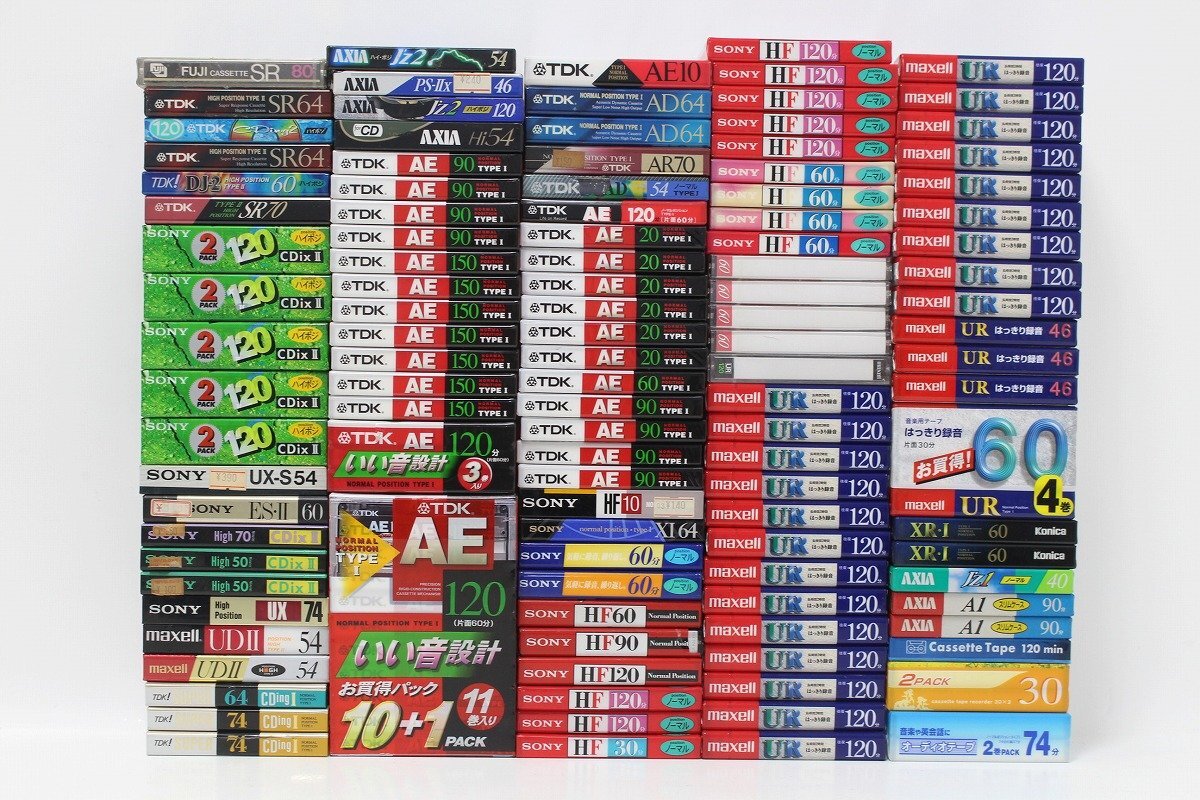 未使用未開封 カセットテープ メタル ハイポジション ノーマル TDK SONY maxell 他 大量セット 11-E111拍卖