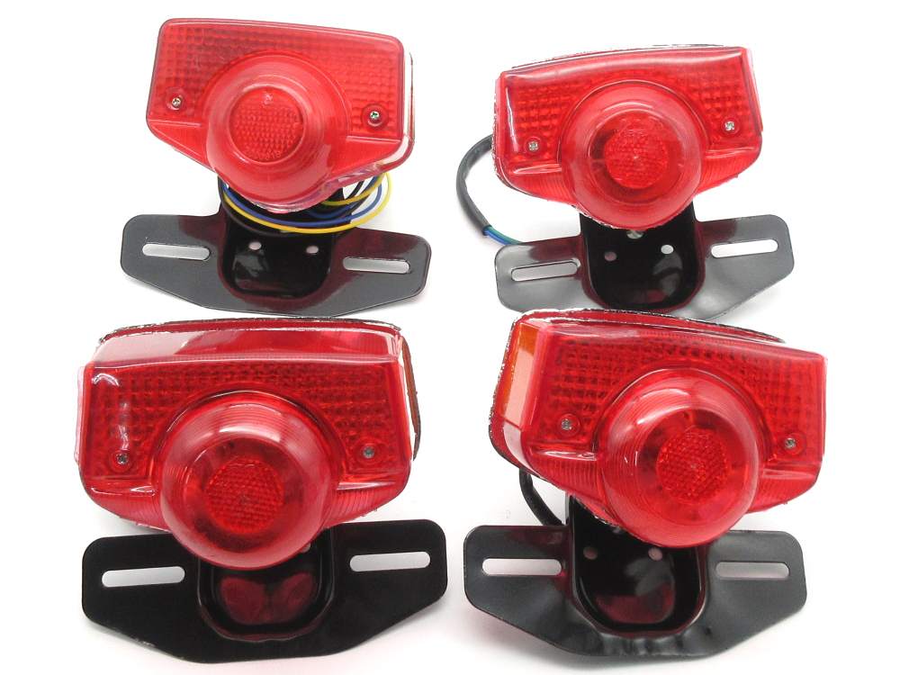 新品 ホンダ旧車 テールランプASSY 訳あり 4個セット ◆ HONDA CB250T CB400T CB750 CL350 バブ ホーク2拍卖