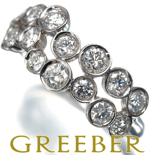 ダイヤ ダイヤモンド 1.00ct 15P リング Pt900 指輪 GENJ拍卖