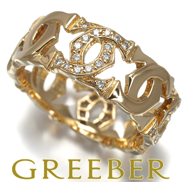 カルティエ リング ダイヤ ダイヤモンド アントルラセ ハーフ 58号 K18YG 指輪 BLJ拍卖