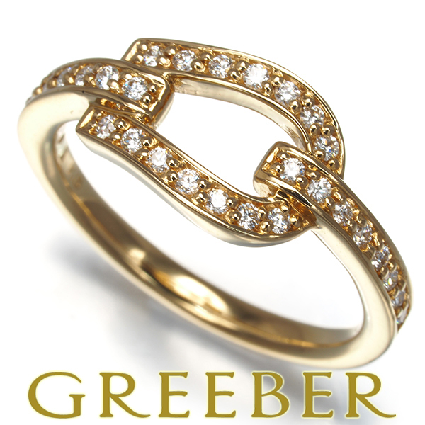 ヴァンドーム リング ダイヤ ダイヤモンド0.19ct ホースシュー 11号 K18YG 指輪 BLJ/GENJ拍卖