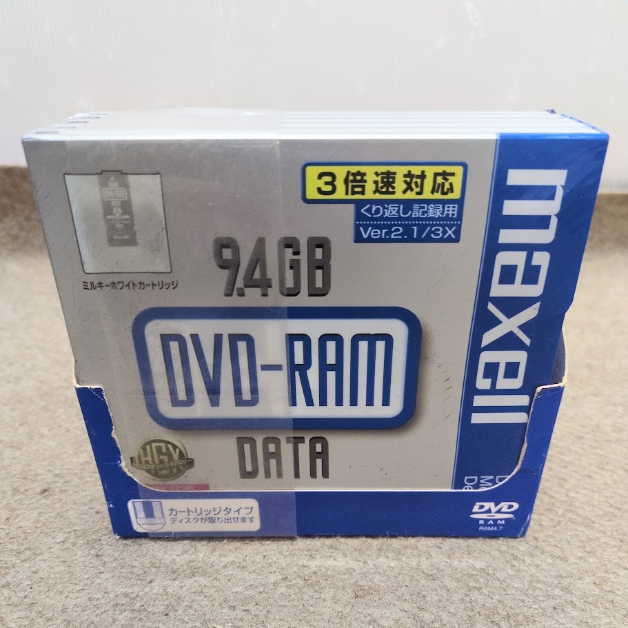 maxell データ用 DVD-RAM 3倍速 両面記録 9.4GB TYPE-4カートリッジ(取り外し可能) 1枚×20枚拍卖