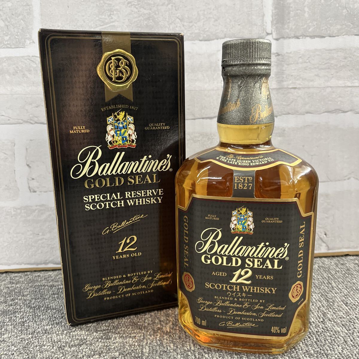 ☆未開栓☆ Ballantine GOLD SEAL 12年 バランタイン ゴールドシール スコッチ ウイスキー 700ml 40% 古酒 TK3068拍卖