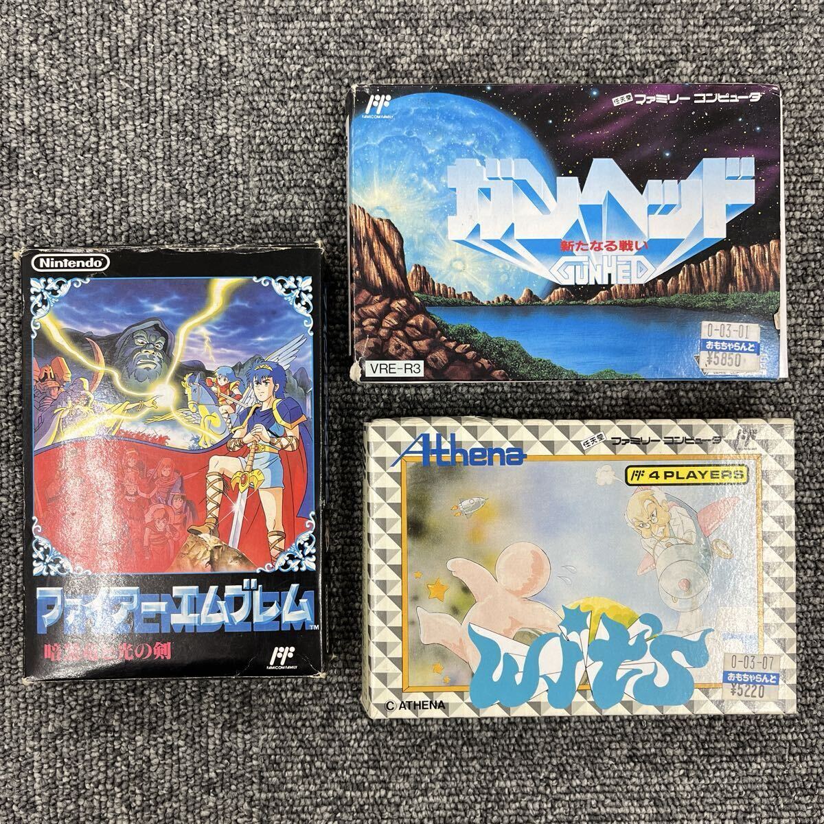 ☆ファミリーコンピュータ ソフト 3点まとめて 箱説付 動作未確認 現状品 TK3088拍卖