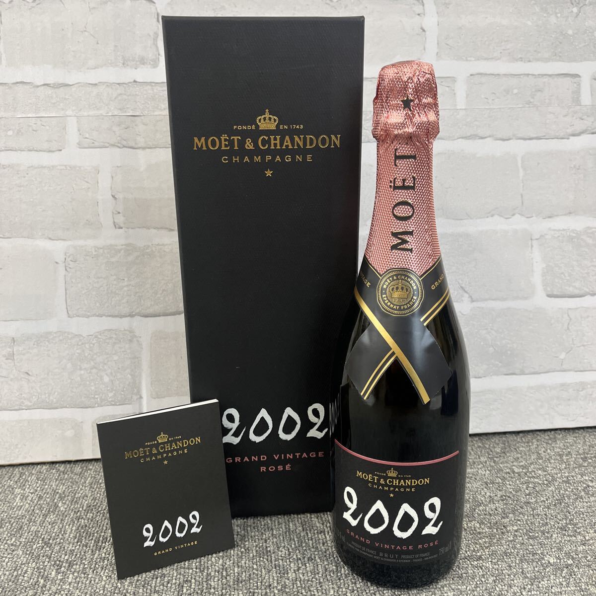 ☆未開栓☆ MOET&CHANDON GRAND VINTAGE ROSE 2002 モエ エ シャンドン ヴィンテージ ロゼ シャンパン 12.5% 750ml 箱付き TK3093拍卖