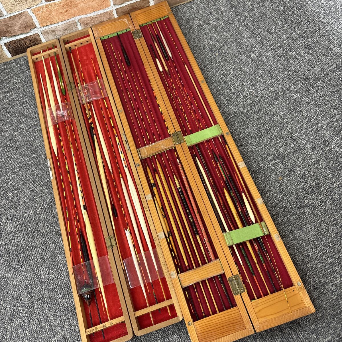 ●1円スタート●へら浮き まとめ売り 木製ケース付き ヘラブナ 棒ウキ ヘラ浮き ヘラ釣り 釣具 釣り用品 釣り小物 HS7034拍卖