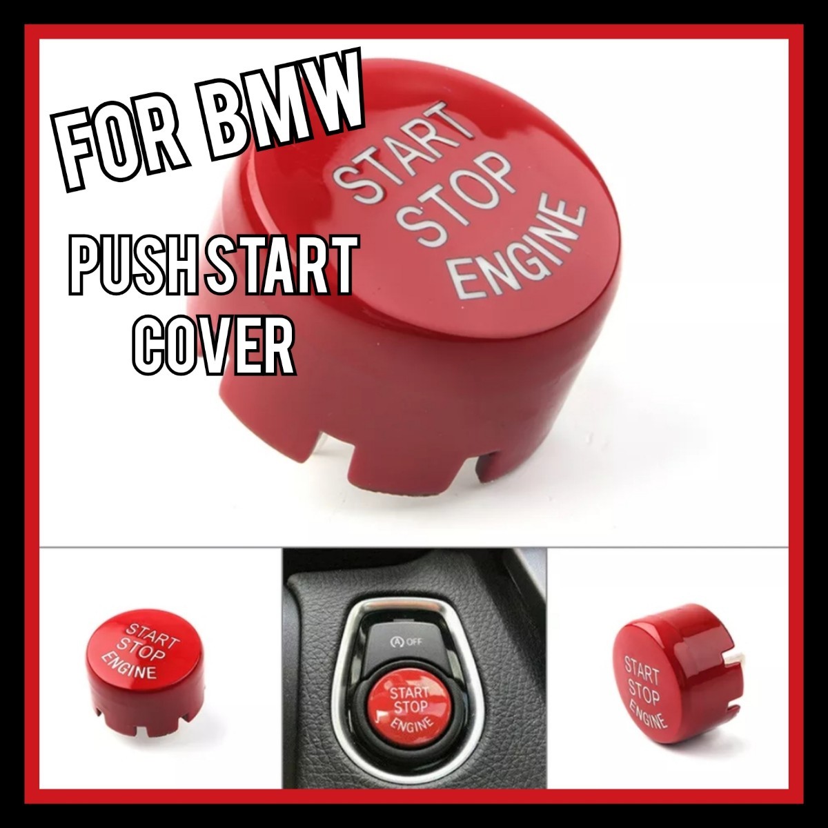 BMW プッシュスタート スイッチ エンジン スターター ストップ レッド拍卖