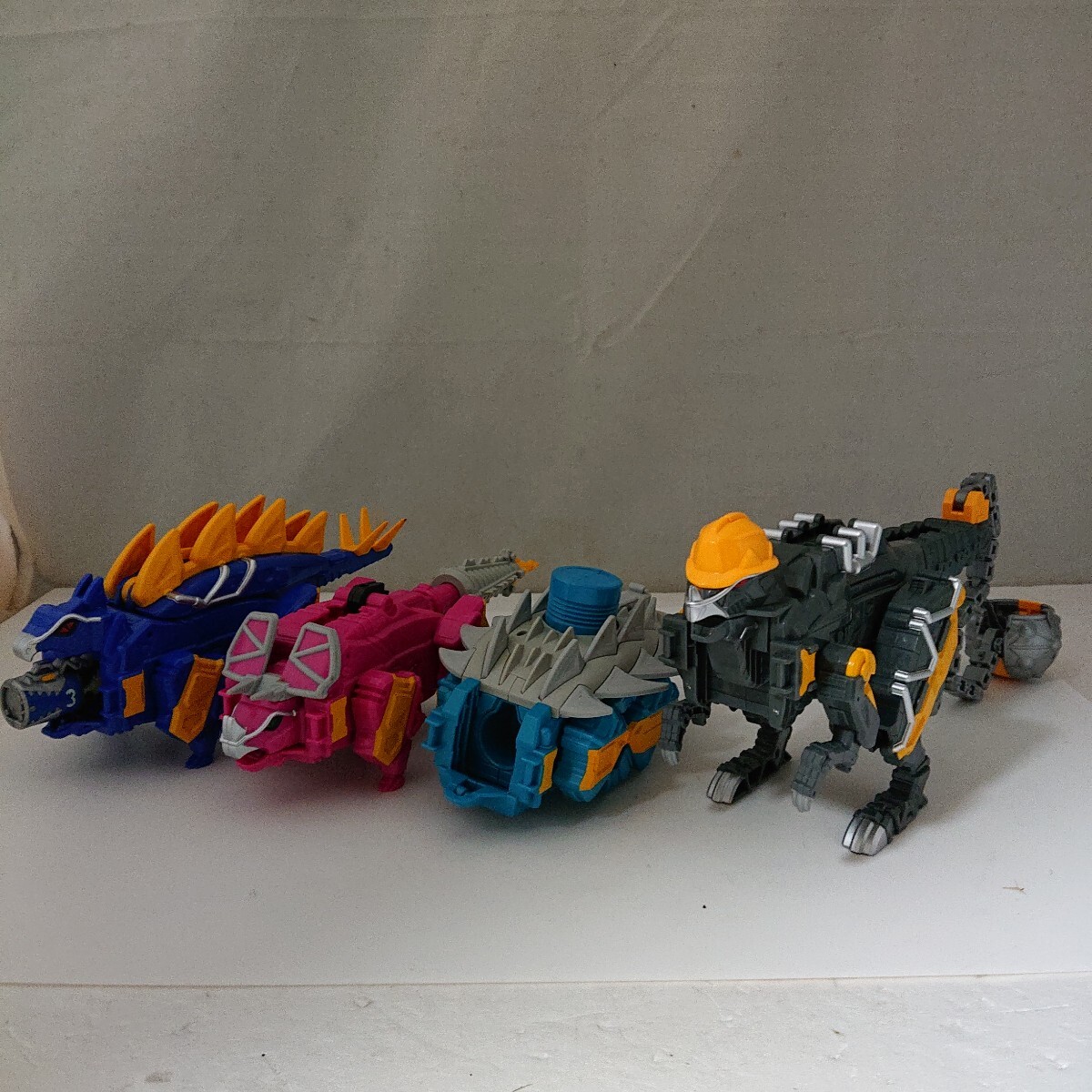 【玩具まとめ売り】獣電戦隊キョウリュウジャー 獣電竜4点(1点一部パーツ欠品)カミツキ合体 当時物 現状品 ぷらみ1109 38拍卖