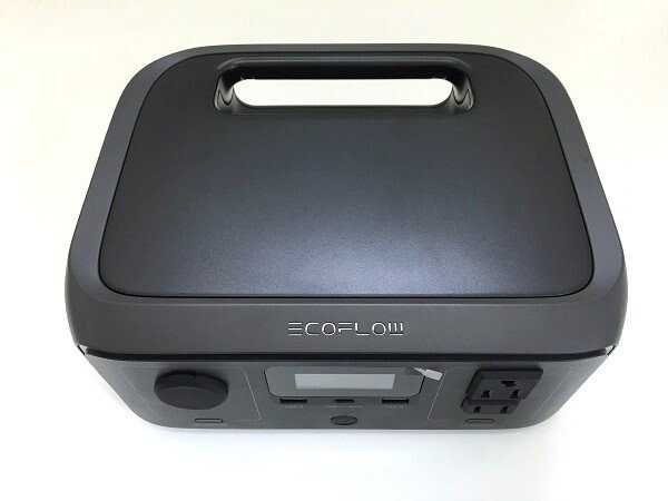 1円スタート EcoFlow ポータブル電源 小型 軽量 容量256Wh AC充電 ソーラー充電対応 6個出力ポート 耐久 防災 RIVER 3 ブラック A13057/JS拍卖