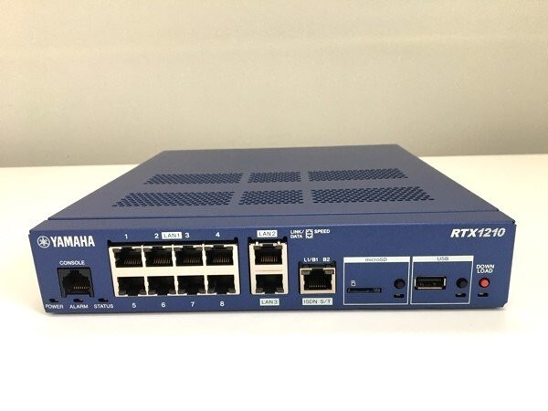 1円スタート ヤマハ ギガアクセスVPNルーター 全ポート1000BASE-T対応 高スループット L2TP IPsec対応 EEE搭載 RTX1210 ブルー A13229/JS拍卖