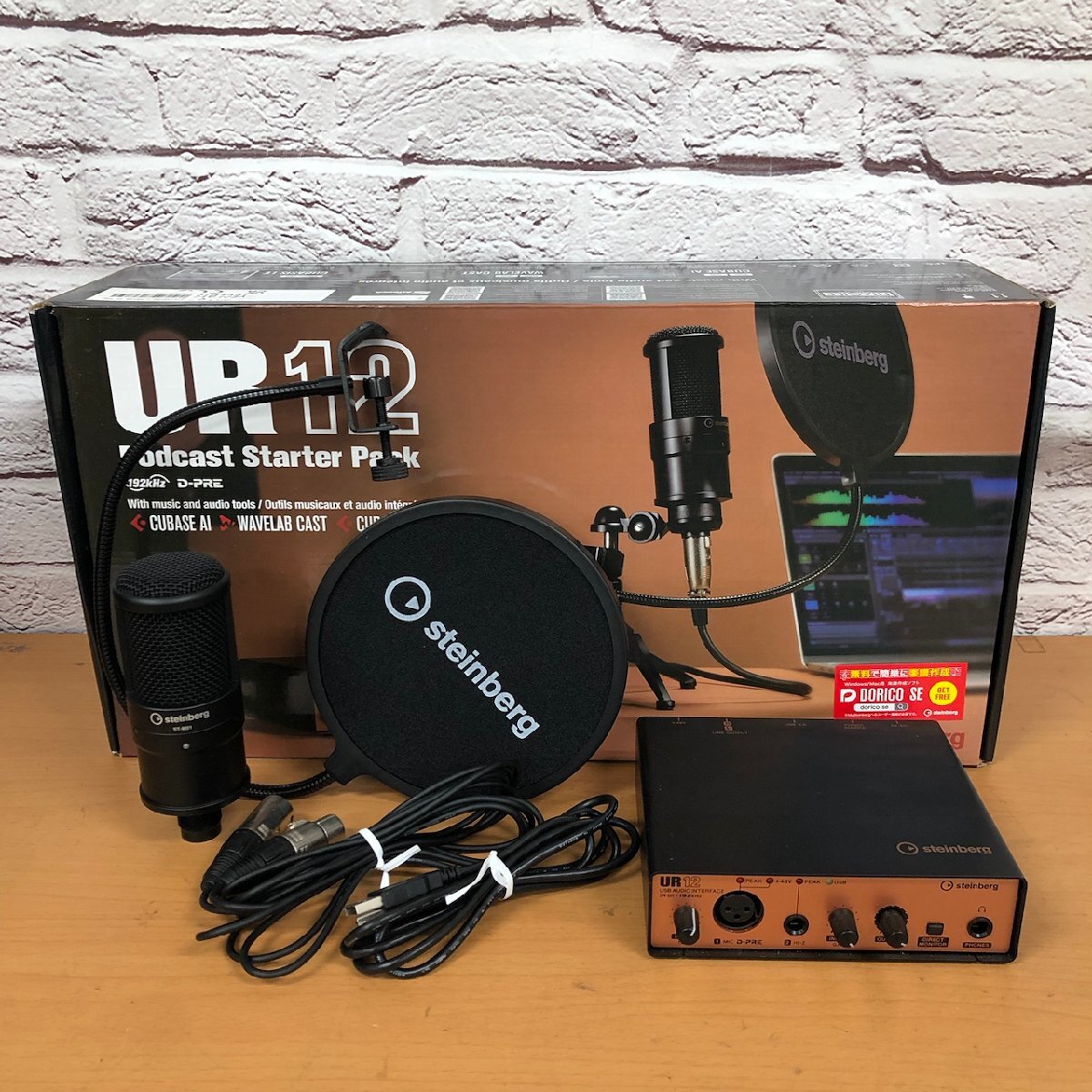 Steinberg UR12 ST-M01 オーディオインターフェイス コンデンサーマイク 251101SK280832拍卖