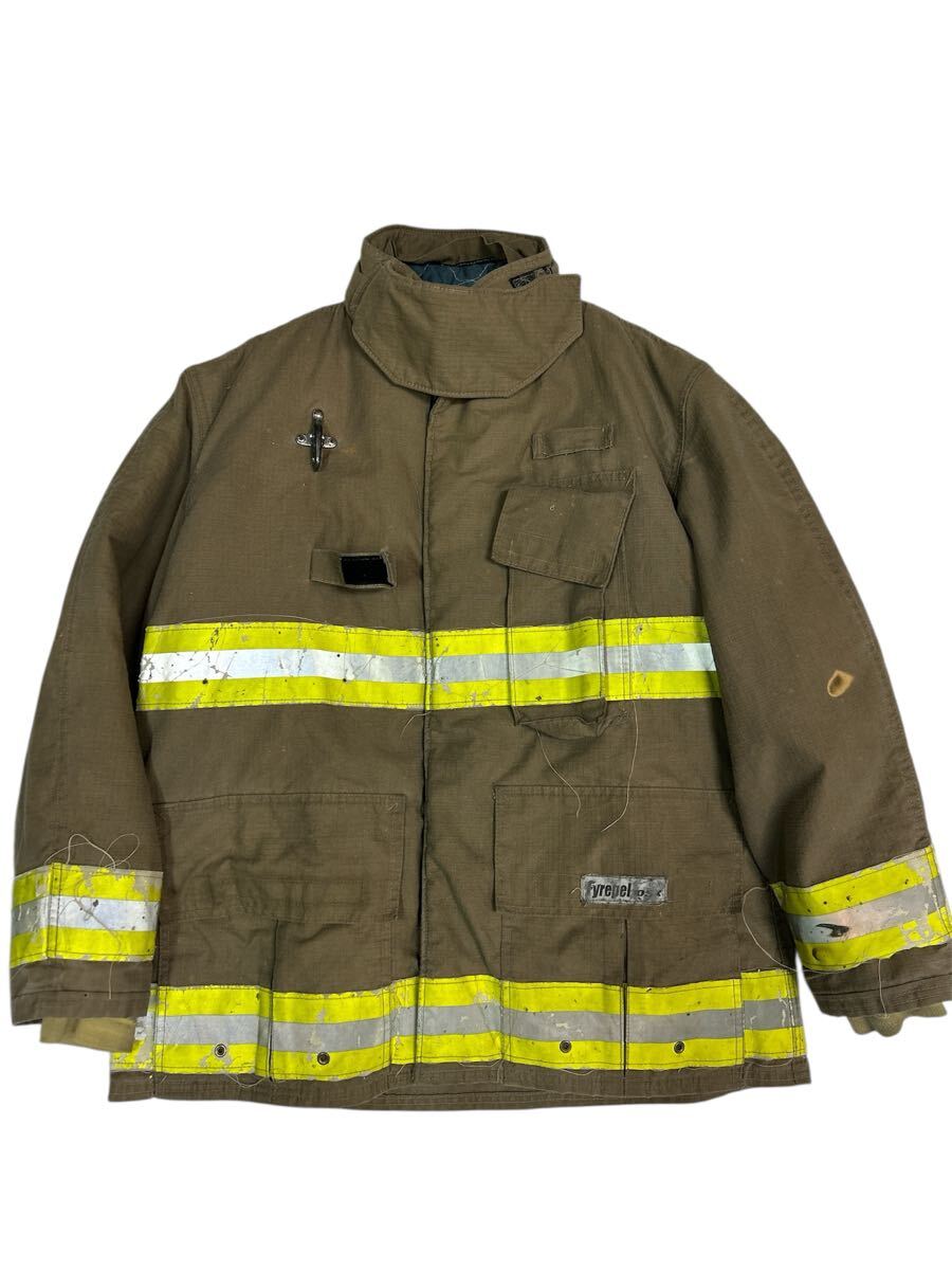 ファイヤーマンジャケット アメリカ 消防士 NFPA リフレクター 制服 防火服 2008 レア 珍しい拍卖