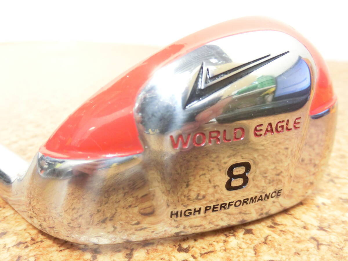 ♪WORLD EAGLE ワールドイーグル WE-T101 ユーティリティ型 アイアン 8番 純正カーボンシャフト TI01 FLEX-S 中古品♪C0384拍卖
