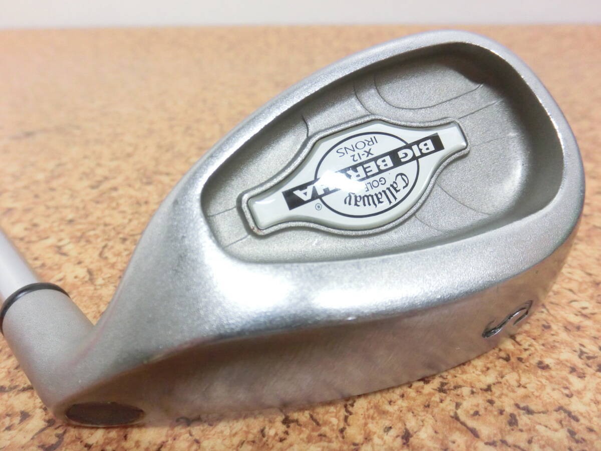♪Callaway キャロウェイ BIG BERTHA X-12 ビッグバーサ ウェッジ SW 55° スチールシャフト PRECISION RIFLE FCM FLEX-6.5 中古品♪F2877拍卖