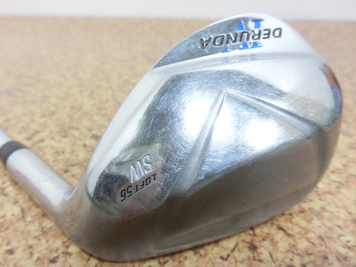 ♪Golf Planner ゴルフプランナー DERUNDA Ⅳ デルンダ 4 ウェッジ SW 56° 純正スチールシャフト FLEX-R 中古品♪F3007拍卖