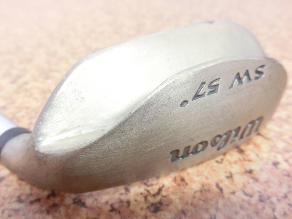 加工有 訳有品♪Wilson ウイルソン Fatshaft ファットシャフト ウェッジ SW 57° 純正スチールシャフト TRUE TEMPER FLEX-? 中古品♪F3009拍卖