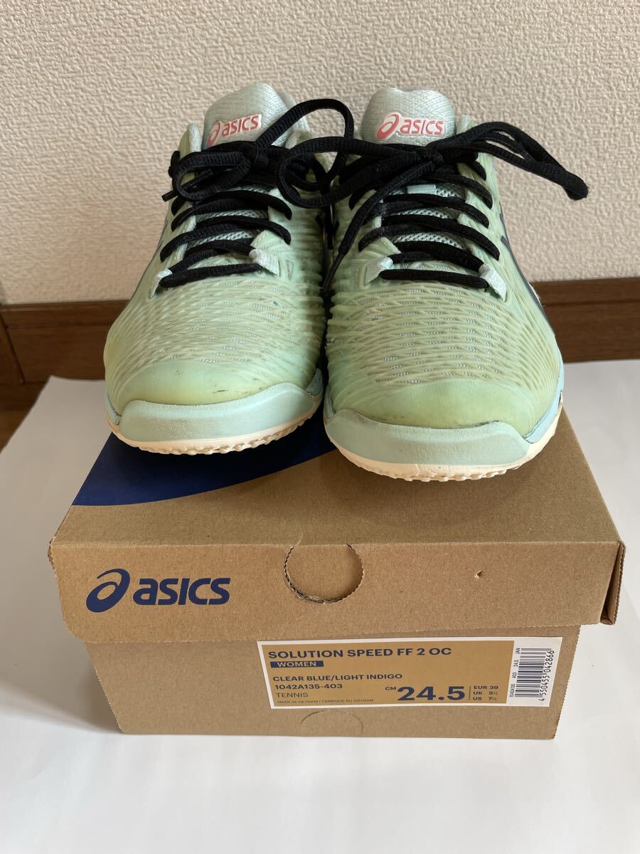 ●アシックス ASICS テニスシューズ SOLUTION SPEED FF2 OC 1042A135-403 オムニコート 24.5cm 拍卖
