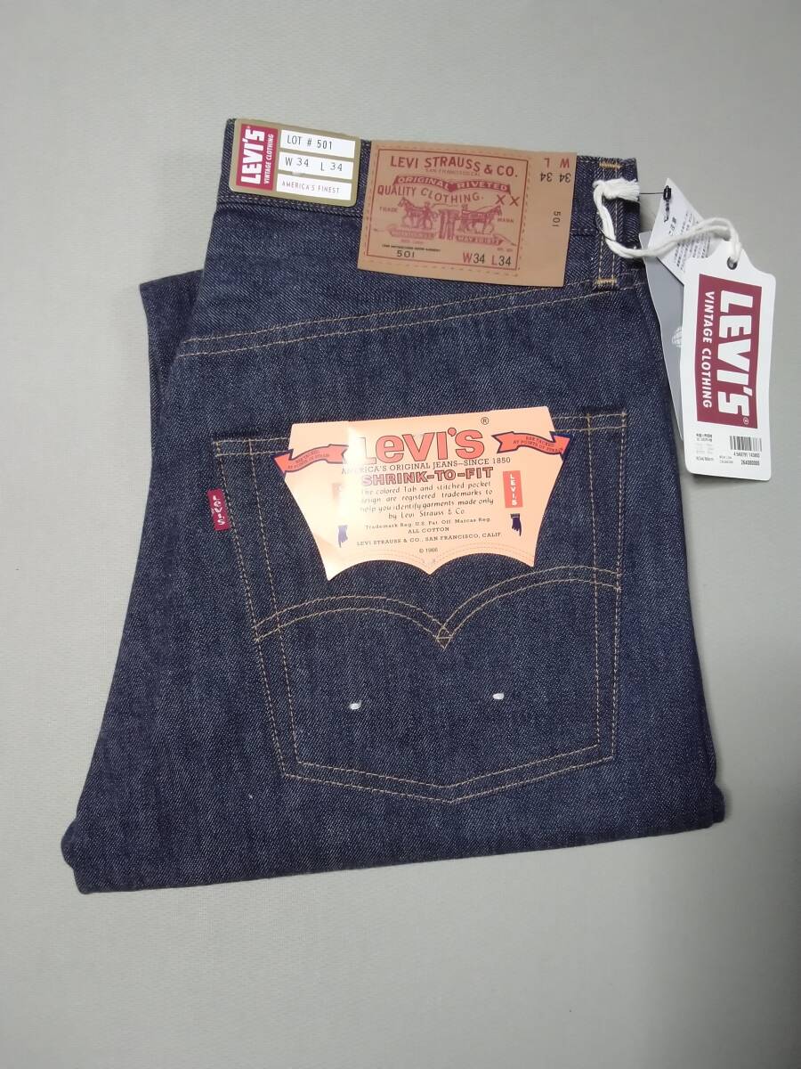 LVC リーバイス ヴィンテージ クロージング 最終ホワイトオーク アメリカ製 1976 501 復刻 ノンウォッシュ未使用 生産終了 希少モデルW34拍卖